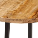 Stolik kawowy, 35x35x45 cm, lite drewno mango i żelazo Lumarko!