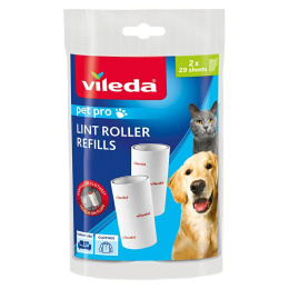 Vileda Pet Pro Wkład Do Rolki Do Usuwania Sierści Lint Roller Refills 2szt 173392..