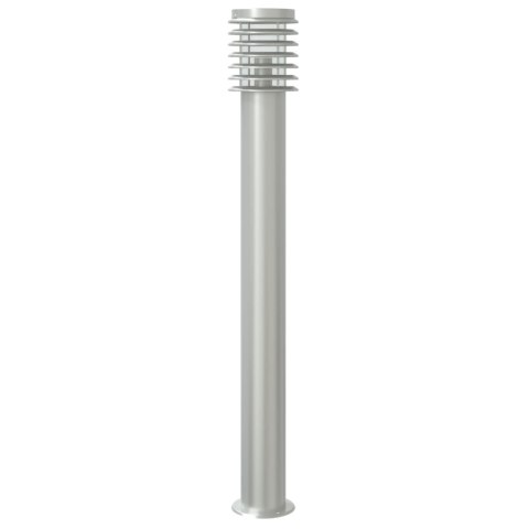 Lampa ogrodowa na słupku, z czujnikiem, srebrna, 110 cm, stal Lumarko!