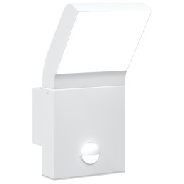 Zewnętrzny kinkiet LED z czujnikiem, biały, odlewane aluminium Lumarko!