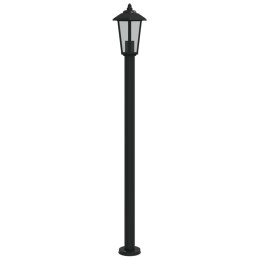 Lampa ogrodowa na słupku, czarna, 120 cm, stal nierdzewna Lumarko!