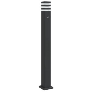 Zewnętrzna lampa stojąca z czujnikiem, czarna, 110 cm Lumarko!