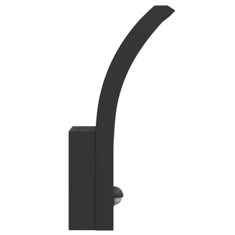 Zewnętrzne kinkiety LED z czujnikami, 2 szt., czarne, aluminium Lumarko!