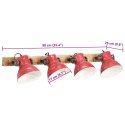 Kinkiet, 25 W, postarzany czerwony, 90x25 cm, E27 Lumarko!