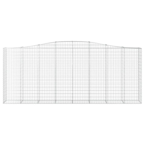 Kosze gabionowe, 10 szt, 400x50x160/180cm, galwanizowane żelazo Lumarko! #