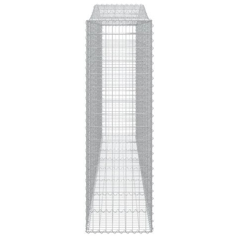 Kosze gabionowe, 10 szt, 400x50x160/180cm, galwanizowane żelazo Lumarko! #