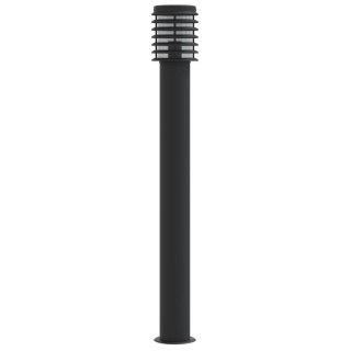 Lampa ogrodowa na słupku, czarna, 110 cm, stal nierdzewna Lumarko!