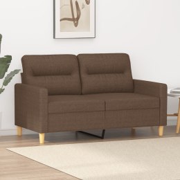 Sofa 2-osobowa, brązowa, 120 cm, tapicerowana tkaniną Lumarko!