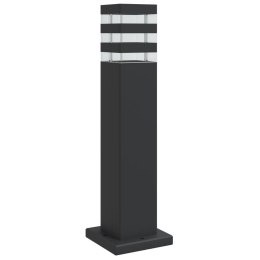 Zewnętrzna lampa stojąca, czarna, 50 cm, aluminium Lumarko!