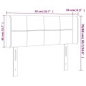 Zagłówek do łóżka z LED, różowy, 83x16x78/88 cm, aksamit Lumarko!