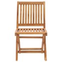 Krzesła ogrodowe, 2 szt., kobaltowe poduszki, drewno tekowe Lumarko!