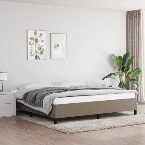 Rama łóżka, kolor taupe, 200x200 cm, obita tkaniną Lumarko!