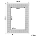 Lustro ścienne 74 cm Jasne drewno IGUALA Lumarko!