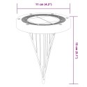 Solarne lampki gruntowe, z kolcami, 12 szt., ciepłe białe Lumarko!