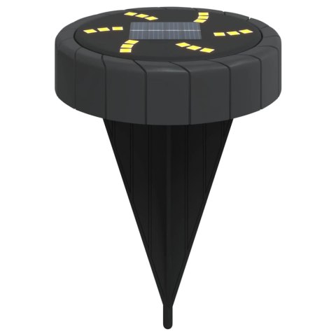 Solarne lampki gruntowe, z kolcami, 4 szt., ciepłe białe Lumarko!