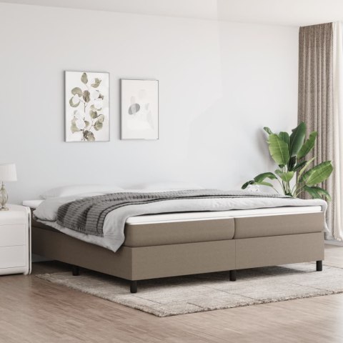 Rama łóżka, kolor taupe, 200x200 cm, obita tkaniną Lumarko!