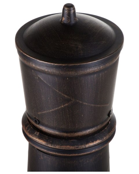 Palenisko ogrodowe z grillem stalowe mosiężne TACORA