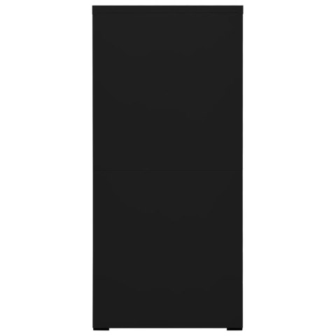 Szafka kartotekowa, czarna, 46x62x133 cm, stalowa Lumarko!