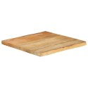 Blat stołu, 40x40x3,8 cm, naturalna krawędź, lite drewno mango Lumarko!