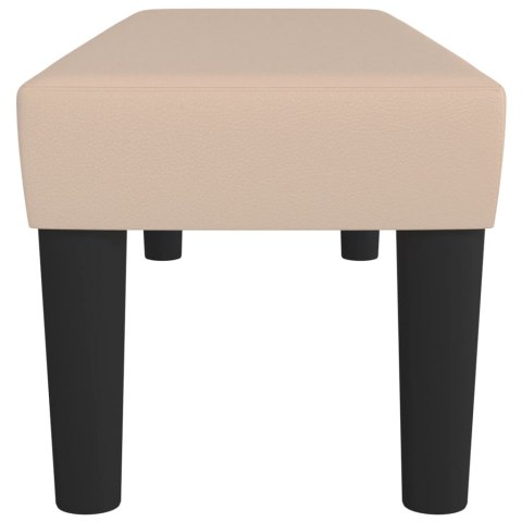 Ławka, cappuccino, 100x30x30 cm, tapicerowana sztuczną skórą Lumarko!