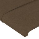 Rama łóżka z zagłówkiem, ciemnobrązowa 90x200 cm obita tkaniną Lumarko!