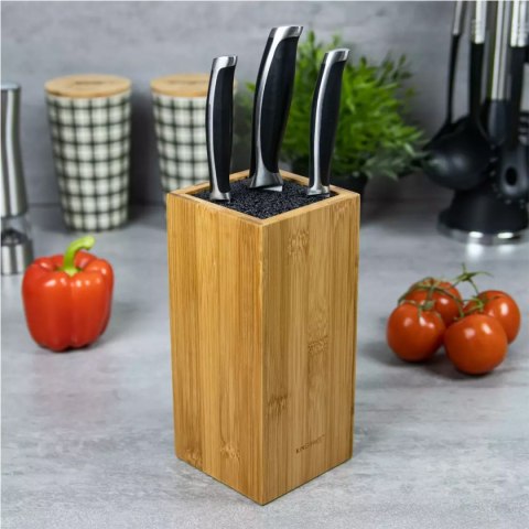 BAMBUSOWY BLOK STOJAK NA NOŻE KUCHENNE KINGHOFF KH-1559 Lumarko!