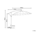 Parasol ogrodowy ⌀ 268 cm piaskowy CALABRIA II Lumarko!