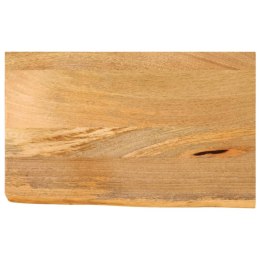 Blat stołu z naturalną krawędzią, 40x30x3,8 cm, drewno mango Lumarko!