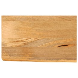 Blat stołu z naturalną krawędzią, 40x20x3,8 cm, drewno mango Lumarko!