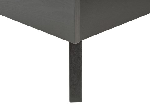 Łóżko rattanowe 140 x 200 cm czarne MONPAZIER