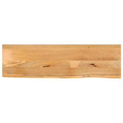 Blat stołu z naturalną krawędzią, 110x20x2,5 cm, drewno mango Lumarko!