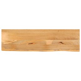 VidaXL Blat stołu z naturalną krawędzią, 140x20x2,5 cm, drewno mango