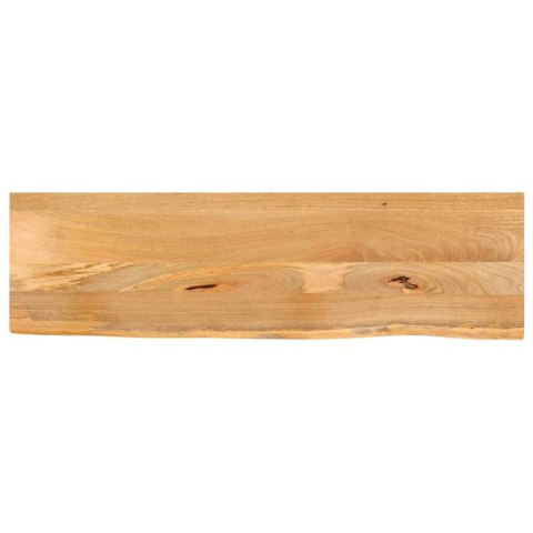 Blat stołu z naturalną krawędzią, 140x20x2,5 cm, drewno mango Lumarko!