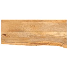 VidaXL Blat stołu z naturalną krawędzią, 140x30x2,5 cm, drewno mango