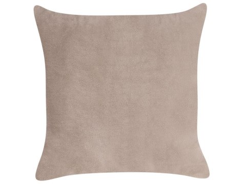 Szezlong welurowy prawostronny beżowoszary CHAUMONT