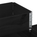 VidaXL 3-poziomowa podwyższona donica, czarna, 120x80 cm, sosnowa