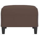 Podnóżek, brązowy, 70x55x41 cm, sztuczna skóra