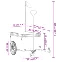 Przyczepka rowerowa, czarno-zielona, 45 kg, żelazo