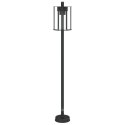 Lampa ogrodowa stojąca, czarna, 100 cm, stal nierdzewna