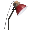 Lampa stołowa, 25 W, postarzany czerwony, 18x18x60 cm, E27