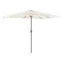 Parasol ogrodowy na stalowym słupku, biały, 300x200x250 cm