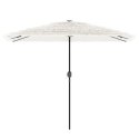 Parasol ogrodowy na stalowym słupku, biały, 300x200x250 cm