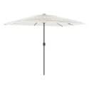 Parasol ogrodowy na stalowym słupku, biały, 300x200x250 cm