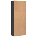 Wysoka szafka, czarna, 70x35x180 cm, materiał drewnopochodny