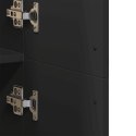 Wysoka szafka, czarna, 70x35x180 cm, materiał drewnopochodny