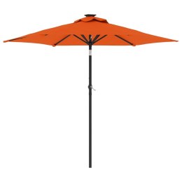 Parasol ogrodowy na stalowym słupku, terakota, 225x225x212 cm