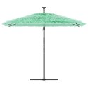 Parasol ogrodowy na stalowym słupku, zielony, 269x269x235 cm