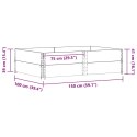 Nadstawki paletowe, 2 szt, szare, 150x100 cm, drewno sosnowe