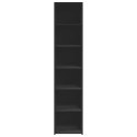 Wysoka szafka, czarna, 40x41x185 cm