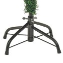 Sztuczna choinka z lampkami i szyszkami, zielona 150 cm, PVC/PE